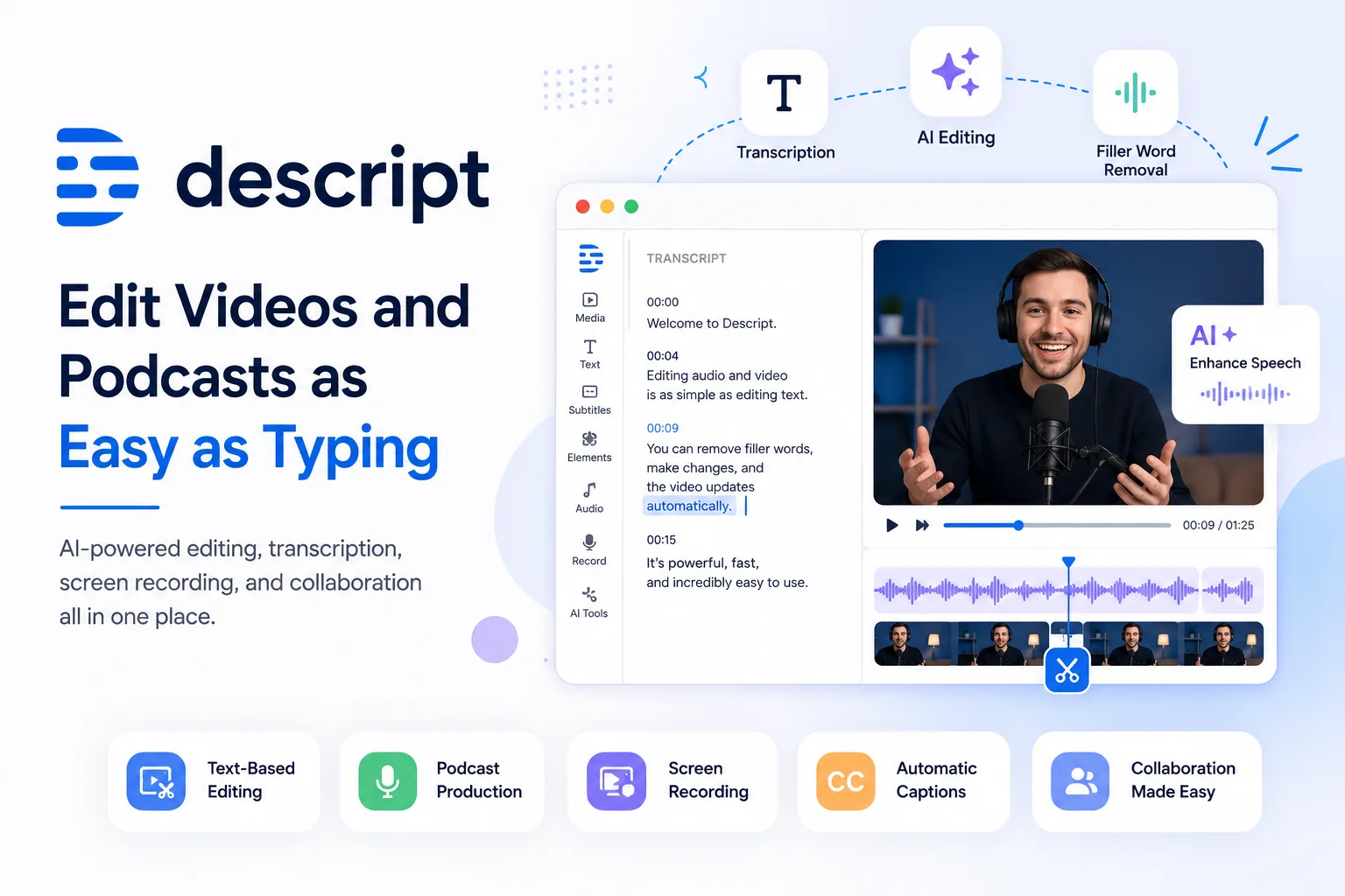 Descript Review 2026: The AI Video & Podcast Editor That Makes Editing as Easy as Typing