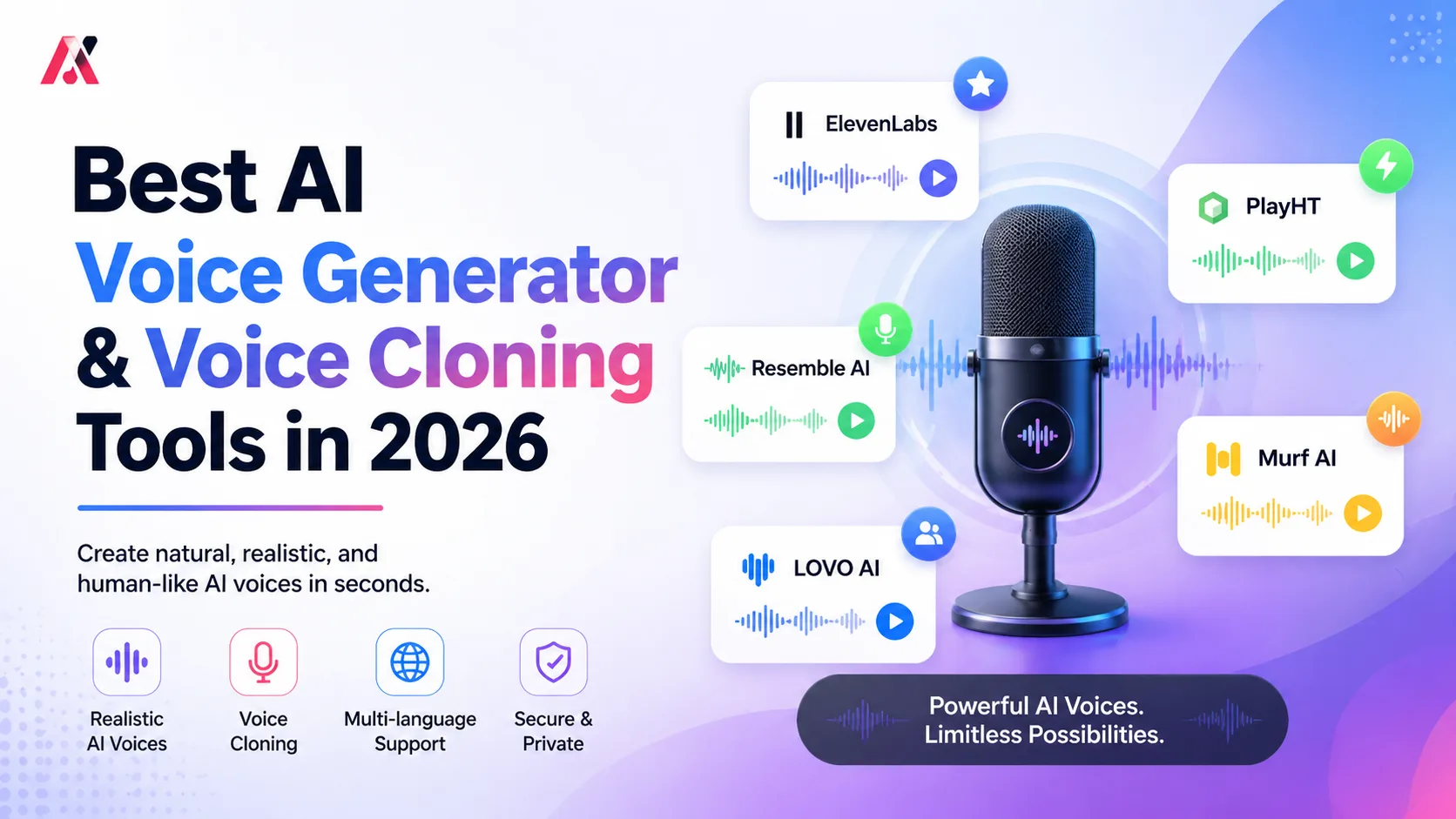 Best AI Voice Generator & Voice Cloning Tools in 2026